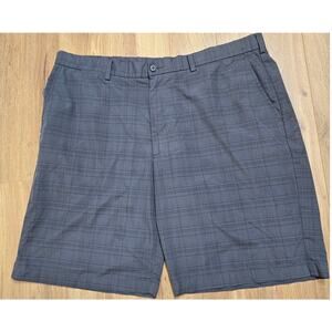 Ben Hogan Performance Gray Plaid Shorts Golf Belt Loops 4 Pockets Size 40